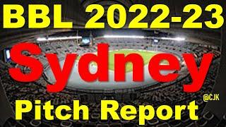 Sydney pitch report | Sydney Cricket Ground pitch report| BBL 2022-23 Pitch Report