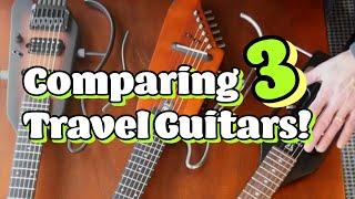 3 Travel GUITARS COMPARED: Donner Hush-i, Hush-x and Traveler Ultra Light Acoustic Electric
