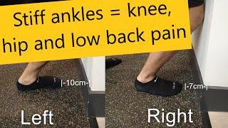 Knee and hip pain | How does ankle stiffness effect the kinetic chain?