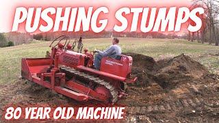 Pushing Stumps With The IH TD6