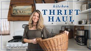 Budget-Friendly Thrift Haul for a Beautiful Prairie Kitchen | IRONSTONE for $0.50!