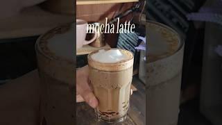 Mocha latte recipe  how to make a mocha latte #mocha #latte #barista #shorts