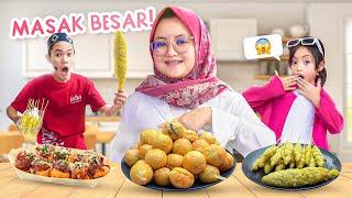 BUNDA LEIKA VS TOMPEL BIKIN TAKOYAKI DAN TELUR GULUNG JUMBO  MANA YANG LEBIH ENAK?