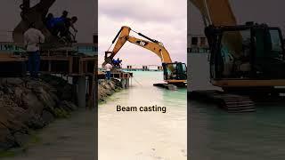 BEAM CASTING  #fypシ゚viral #shortvideos #heavyequipment @riconobapdian9867