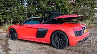 2017 Audi R8 V10 Spyder: Roof Operation And Engine Noise