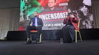 Uncensored Tour Manchester March 29 | Mansour Shouman and Wife Part 1