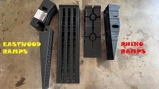 Eastwood Detachable Car Ramps vs Rhino Ramps - Lowered Mustangs Test