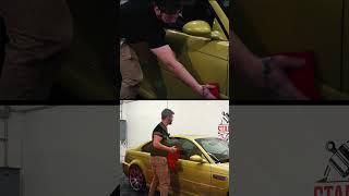 Phoenix Yellow M3 Full Detail 1 minute | Stance Bros #autodetailing  #polishing  #detailing #bmwm3