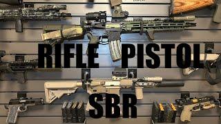 AR Pistol, Rifle Or SBR - Pros & Cons - Which Is Right For You?