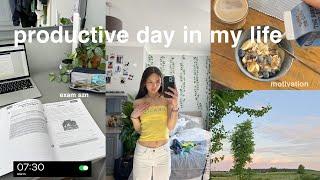 7:30AM PRODUCTIVE DAY IN MY LIFE morning routine, exam szn & cheer comp vlog AD