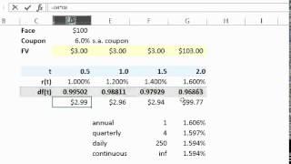 FRM: Discount factors do not lie (about compound frequency)