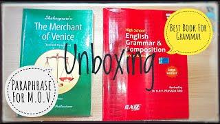 Best Book for English Grammar || Merchant of Venice Paraphrase || Unboxing ||  ||