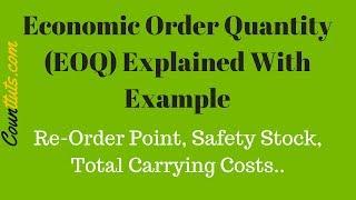 Economic Order Quantity (EOQ) | Explained With Example