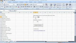 Excel Fixture List Creator