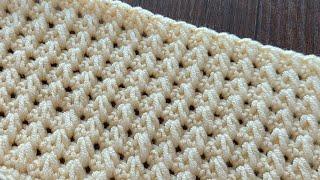 SUPER EASY Crochet Pattern for beginners! Crochet stitch for baby blanket & bag