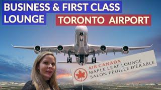 Flying Business Class & First Class: Exploring Toronto Airport's Maple Leaf Lounge #yyz