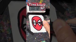 【ASMR】Drawing Deadpool in 40 Sec