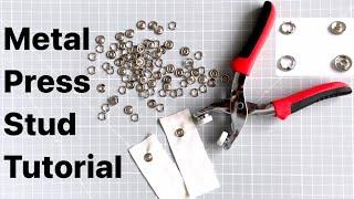 Metal popper tutorial, how to attach metal Press Stud Poppers, diy, PRONG PRESS PLIERS, Anita Benko