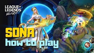 ️ SONA S-TIER GAMEPLAY | HOW TO PLAY | ITEMS & RUNES | WILD RIFT