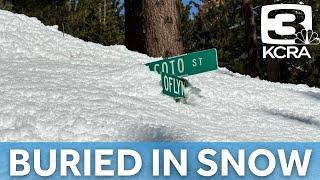 Incredible pictures of South Lake Tahoe as residents try to clear snow before next storm