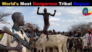 World's Most Biggest Marriage ceremony in jungle of Africa | Bull jumping in Hamer Tribe