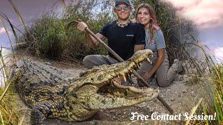 Crocodile Training! Free Contact Session and Hand Feeding!!