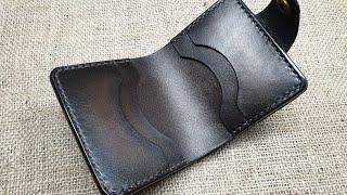 Кошелёк из натуральной кожи ручной работы. Handmade leather wallet