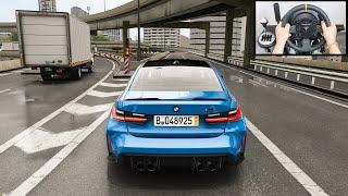 BMW M3 G80 Swerving Through Traffic - Assetto Corsa (Thrustmaster TX) Gameplay