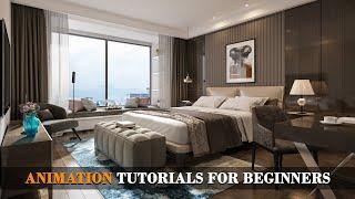 3ds max Interior  Animation tutorials for beginners
