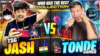 Tsg Jash Vs Tonde Gamer  || Richest Collection Versus Between Nepal & India -Garena Free Fire