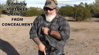 Common Mistakes Drawing From Concealment