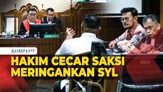 [FULL] Hakim Cecar Saksi Meringankan SYL: Soal Kedekatan Hingga Sikap SYL ke Bawahan