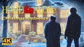 Home Alone Christmas Ambience | Iconic Music with Animated Holiday Scenes | 4K