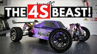 The 4S Beast! WLTOYS 124019 Brushless! First Look & 2S Test!