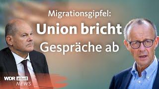 Stress beim Migrationsgipfel: Merz und Ampel können sich nicht einigen | Aktuelle Stunde