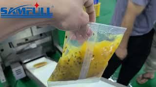 Automatic liquid vffs vertical form fill seal packing machine for juice pulp milk beverage