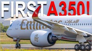 Emirates FIRST EVER A350 Flight | INAUGURAL Flight to Edinburgh from Dubai