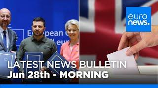 Latest news bulletin: June 28th 2024 Morning | euronews 