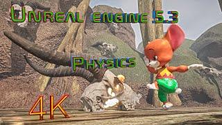 Physics Unreal Engine 5.3 #4k #unrealengine #animation #physics #ai