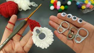 WOW! VERY NICE IDEA!Look what I did with the Opening Ring I found in the trash! CROCHET RECYCLE TIĞ