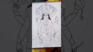 Sri Hari Vishnu ji ,#viral ,#outline ,#pen art ,#shortvideo