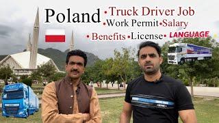 Poland Truck Driver Job, Work Permit, Salary, Language, License,Benefits 2024.