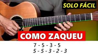 APRENDA SOLAR NO VIOLÃO - COMO ZAQUEU - Solo completo - Prof. Sidimar Antunes