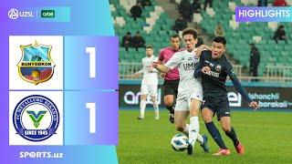 Bunyodkor 1:1 Metallurg Gollar, qiziqarli va xavfli vaziyatlar HIGHLIGHTS