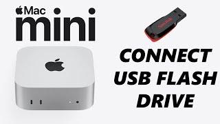 How To Connect USB Flash Drive To M4 Mac Mini