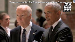 Biden tells Obama ‘she’s not as strong as me’ — and ex-prez agrees ‘that’s true’