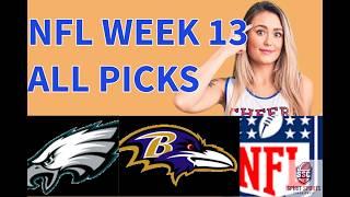 NFL WEEK 13 FREE PICKS FOR ALL GAMES