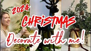 NEW 2024 CHRISTMAS DECORATE WITH ME | Decorating Viral Christmas Tree & Shelves |Cozy Holiday Home