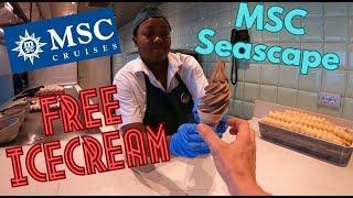How To Get Free Soft Serve Ice Cream on MSC Seascape Travel Tip & Food Trial & Review