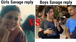 Girls vs boys savage reply | girls vs boys | meme